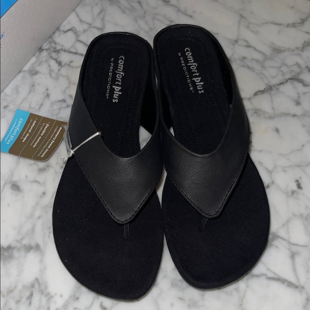Comfort Plus by Predictions Black Mules